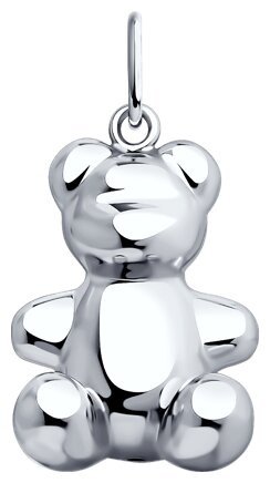 Подвеска SOKOLOV 94033248 вес 1.33 г серебро, без вставок купить,9604