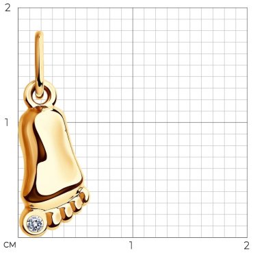 Подвеска SOKOLOV 93030285 вес 0.5 г серебро, фианит купить,5920