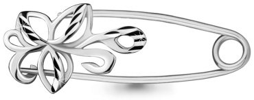 Булавка AQUAMARINE 71525 вес 0.85 г серебро, без вставок купить,11774
