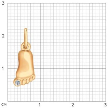 Подвеска SOKOLOV 93030285 вес 0.5 г серебро, фианит купить,5920