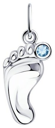 Подвеска Diamant 94-130-01002-2 вес 0.68 г серебро, фианит купить,8123