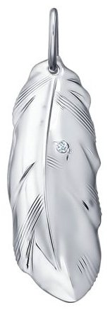 Подвеска SOKOLOV 94031290 вес 1.17 г серебро, фианит купить,NaN