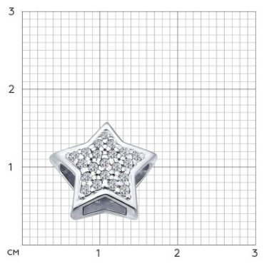 Подвеска SOKOLOV 94031685 вес 1.51 г серебро, фианит купить,9374