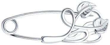 Брошь SOKOLOV 94040040 вес 0.89 г серебро, без вставок купить,9747