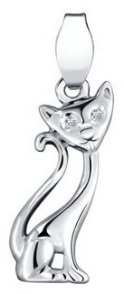 Подвеска SOKOLOV 94030131 вес 0.79 г серебро, фианит купить,NaN
