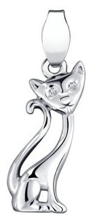 Подвеска SOKOLOV 94030131 вес 0.79 г серебро, фианит купить,NaN
