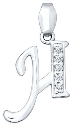 Подвеска SOKOLOV 94030453-sk10 вес 0.8 г серебро, фианит купить,5600