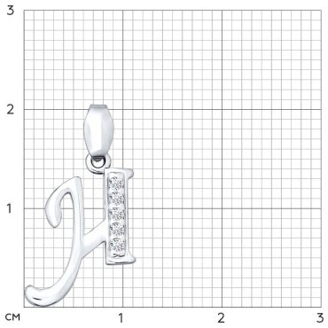 Подвеска SOKOLOV 94030453-sk10 вес 0.8 г серебро, фианит купить,5600