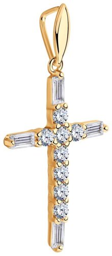 Подвеска SOKOLOV 93030282 вес 1.47 г серебро, фианит купить,NaN