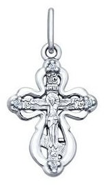 Подвеска SOKOLOV 94120127 вес 1.25 г серебро, фианит купить,NaN