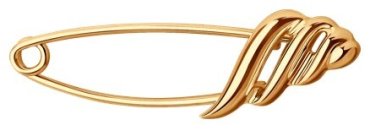 Брошь Diamant 51-140-01669-1 вес 0.89 г золото, без вставок купить,110458
