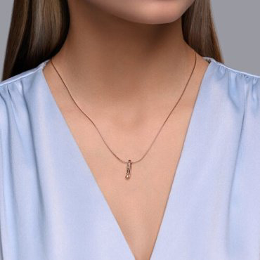 Подвеска Diamant 93-130-01573-2 вес 0.88 г серебро, фианит купить,NaN