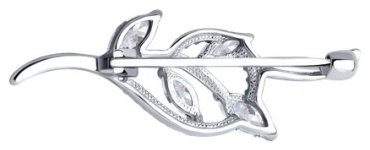 Брошь SOKOLOV 94040068 вес 1.99 г серебро, фианит купить,NaN
