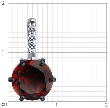 Подвеска SOKOLOV 92030771_skazka_1 вес 1.25 г серебро, фианит, ситалл купить,NaN