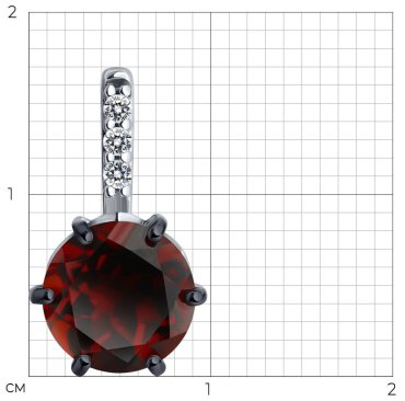 Подвеска SOKOLOV 92030771_skazka_1 вес 1.25 г серебро, фианит, ситалл купить,NaN
