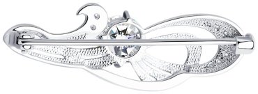 Брошь SOKOLOV 94040001 вес 2.59 г серебро, фианит купить,NaN