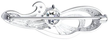 Брошь SOKOLOV 94040001 вес 2.59 г серебро, фианит купить,NaN