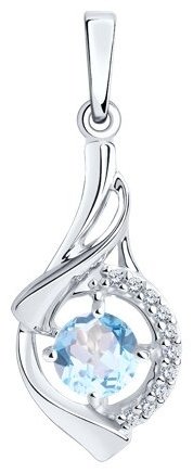 Подвеска Diamant 94-330-00379-1 вес 1.46 г серебро, фианит купить,9100