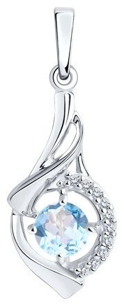 Подвеска Diamant 94-330-00379-1 вес 1.46 г серебро, фианит купить,9100