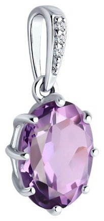 Подвеска Diamant 94-330-02054-3 вес 1.15 г серебро, фианит купить,16416