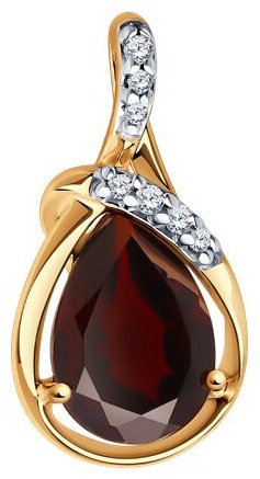 Подвеска Diamant 93-330-01919-1 вес 1.18 г серебро, фианит купить,NaN