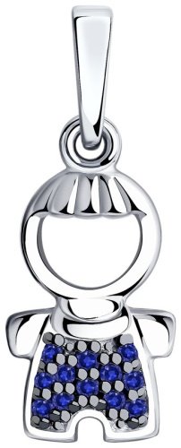Подвеска SOKOLOV 94031850 вес 0.78 г серебро, фианит купить,8914