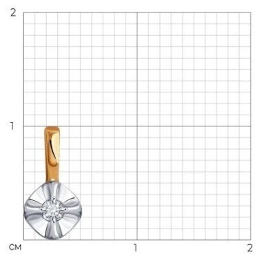 Подвеска SOKOLOV 1030928 №22 2611 вес 0.33 г золото, бриллиант купить,54097