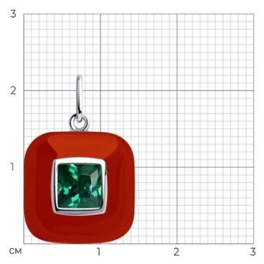 Подвеска Diamant 94-130-01801-2 вес 2.71 г серебро, фианит купить,10456