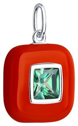 Подвеска Diamant 94-130-01801-2 вес 2.71 г серебро, фианит купить,10456