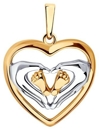 Подвеска Diamant 93-130-01903-1 вес 1.72 г серебро, без вставок купить,NaN