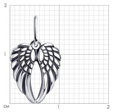Подвеска Diamant 95-130-01115-1-sk24 вес 0.78 г серебро, без вставок купить,6092
