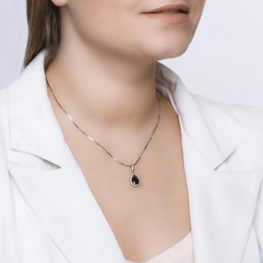 Подвеска SOKOLOV 92030323 вес 1.21 г серебро, гранат купить,NaN