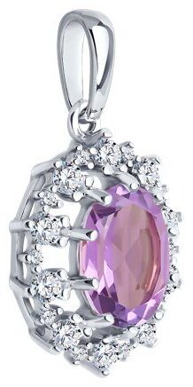 Подвеска Diamant 94-330-02042-3 вес 1.88 г серебро, фианит купить,18468