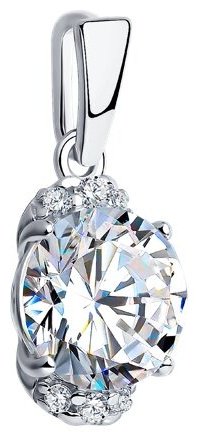 Подвеска SOKOLOV 94032779 вес 1.42 г серебро, фианит купить,7345