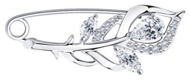 Булавка Diamant 94-140-00615-1 вес 2.12 г серебро, фианит купить,17310
