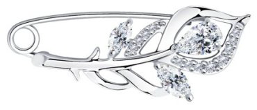Булавка Diamant 94-140-00615-1 вес 2.12 г серебро, фианит купить,17310