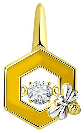 Подвеска Diamant 93-130-01852-1 вес 1.66 г серебро, фианит купить,59072