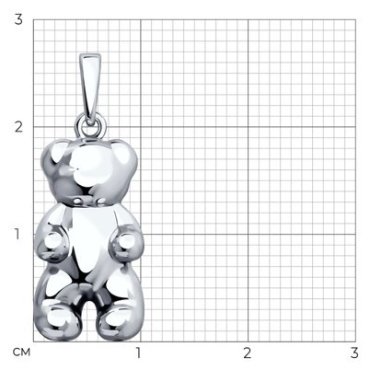 Подвеска SOKOLOV 94033258_s вес 1.29 г серебро, без вставок купить,9388