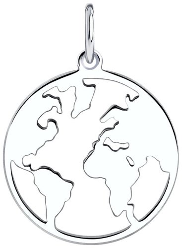 Подвеска SOKOLOV 94032847 вес 1 г серебро, без вставок купить,NaN
