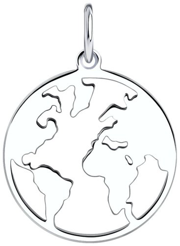 Подвеска SOKOLOV 94032847 вес 1 г серебро, без вставок купить,NaN