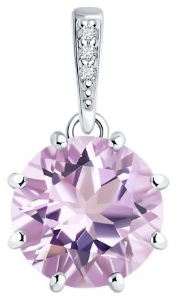 Подвеска Diamant 94-330-02040-2 вес 1.17 г серебро, фианит купить,17369