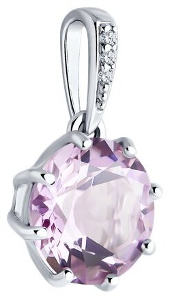 Подвеска Diamant 94-330-02040-2 вес 1.17 г серебро, фианит купить,17369