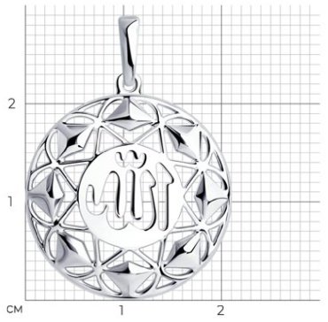 Подвеска Diamant 94-130-01201-1 вес 1.71 г серебро, без вставок купить,11875