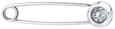 Булавка Diamant 94-140-02696-1 вес 0.84 г серебро, фианит купить,NaN