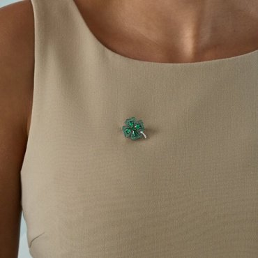 Брошь SOKOLOV 94040279 вес 3.93 г серебро, фианит купить,NaN