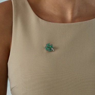 Брошь SOKOLOV 94040279 вес 3.93 г серебро, фианит купить,NaN