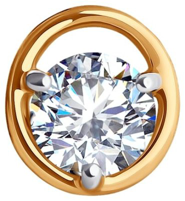 Подвеска Diamant 51-130-02032-1 вес 0.46 г золото, фианит купить,49136