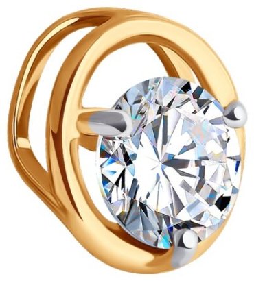 Подвеска Diamant 51-130-02032-1 вес 0.46 г золото, фианит купить,49136