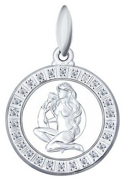 Подвеска SOKOLOV 94031388-s48 вес 1.47 г серебро, фианит купить,9659