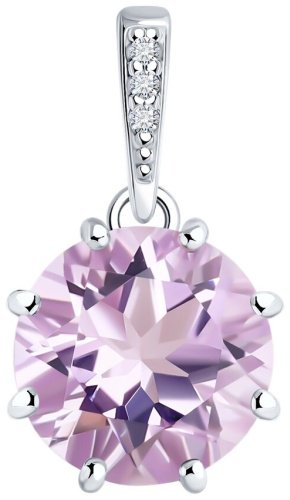 Подвеска Diamant 94-330-02040-2 вес 1.17 г серебро, фианит купить,16373